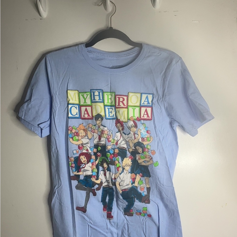 My Hero Academia Funimation blue t-shirt